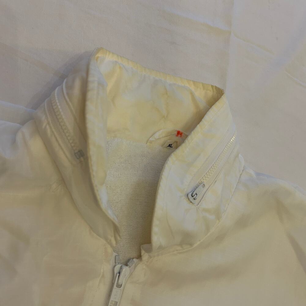 Vintage 90s Passport to Fitness Windbreaker Jacket | XL | Blue & White - Picture 9 of 12